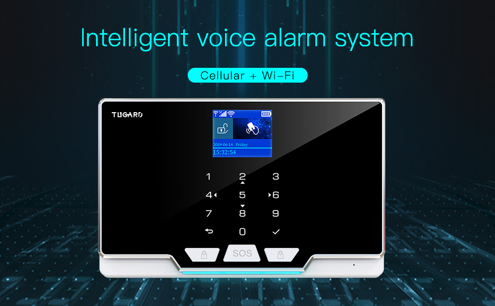Panel de alarma inteligente Wi-Fi y celular